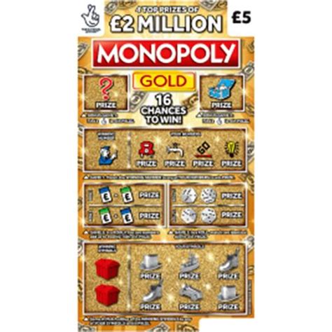 monopoly gold scratchcard